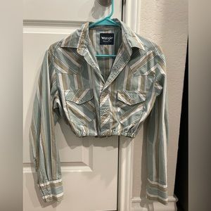 Buckskin Babes Pearl Snap Crop Top